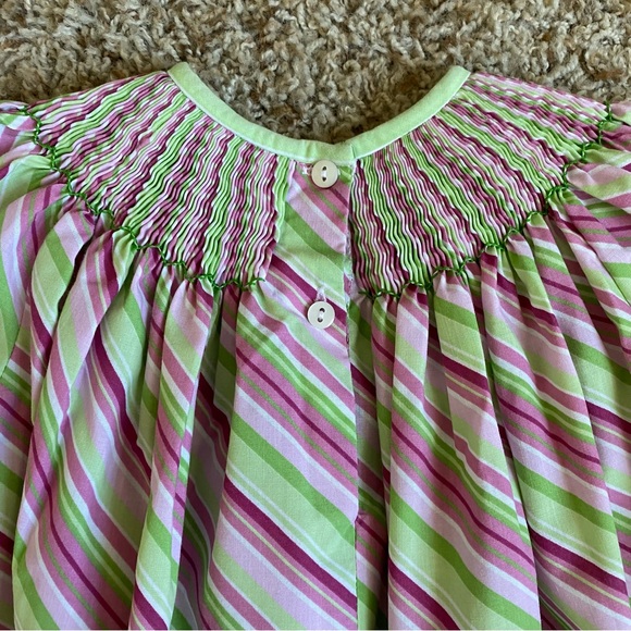 Smocked Christmas Dress Southern Sunshine Kids - Picture 6 of 11